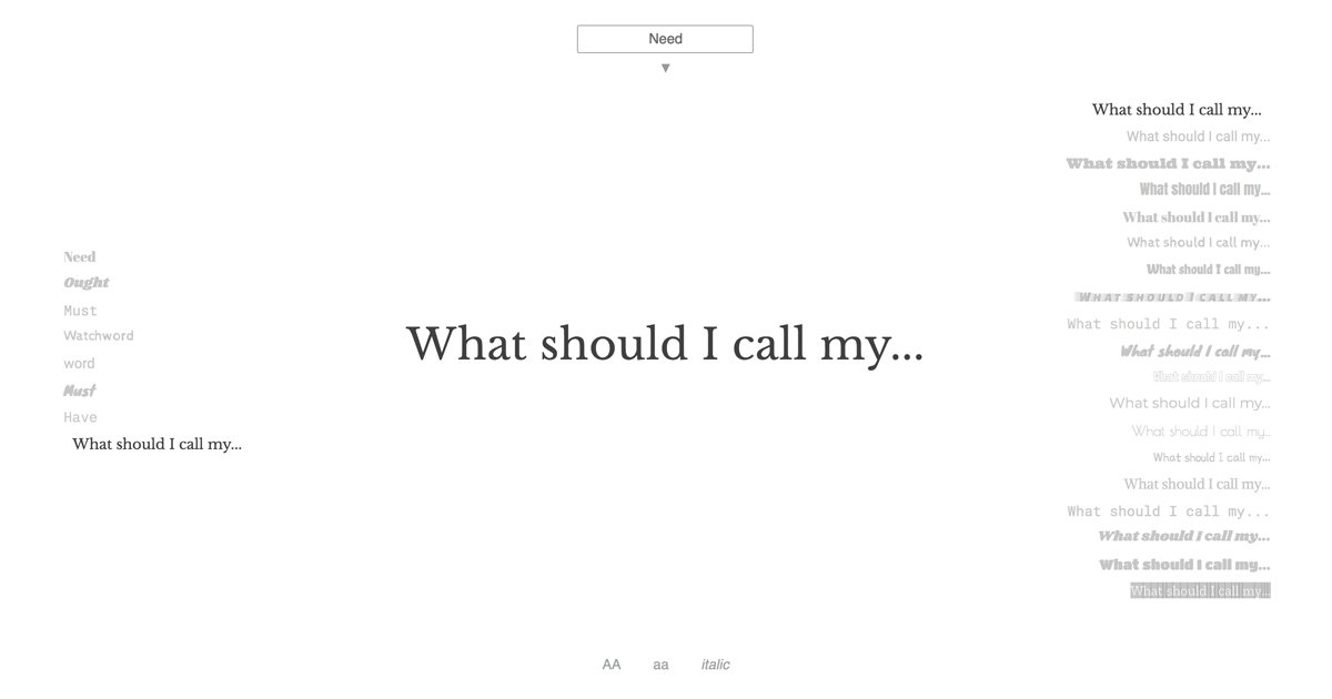 what-should-i-call-my